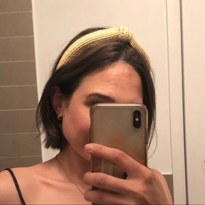 Raffia woven headband